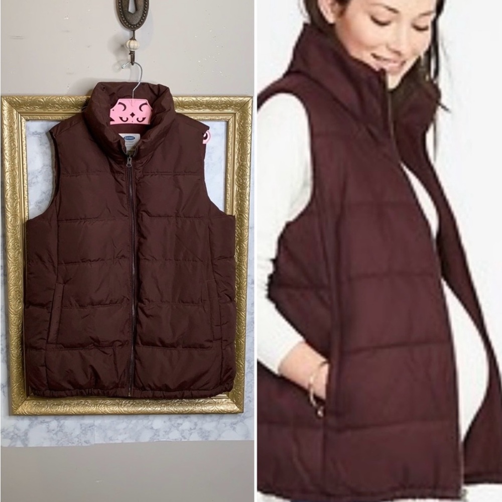 COPY - Old Navy •Maternity fleece lined puffer vest